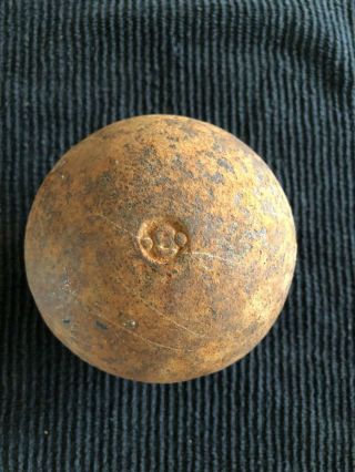 Vintage Old Cast Iron Shot Put Cannon Ball 8 Pound