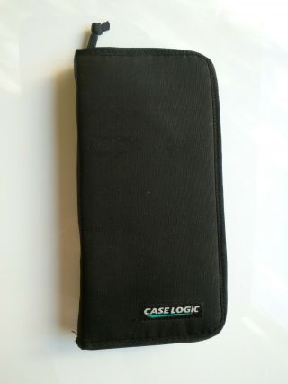 Case Logic Computer Floppy Disk Organizer Soft Zippered Case 3.  5 Inch 10 - Disks