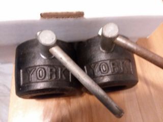 (1) Pair Vintage Rare Antique York Olympic Speedlock Collars Speed Lock