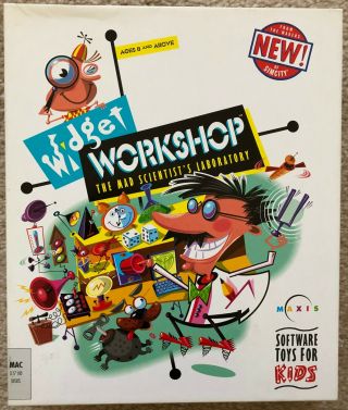 Maxis Widget Workshop The Mad Scientists Laboratory Windows 95 Cd Kids Fun Learn