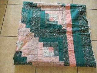 Vintage Hand Made Patch Work Quilt/ Twin