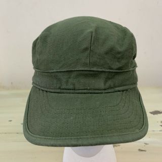 Us Army - Vtg 1952 Korean War Id’d Od Green Uniform Og107 Field Hat,  6.  5 - 6.  75