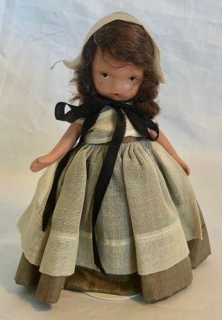 Lovely Vintage Bisque Nancy Ann Storybook Doll 55 " Quaker Maid " - No Box