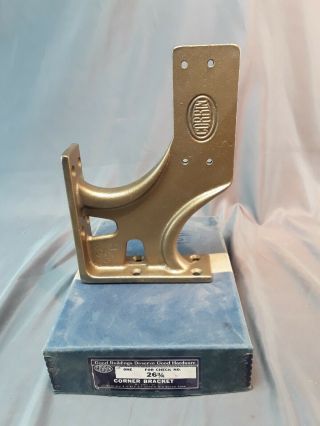 Vintage Cast Iron Corbin Corner Bracket For Door Closer For 26 - 3/4 4 Nos Gold