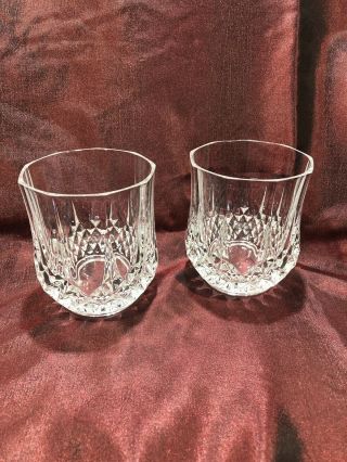 Set Of 2 Hand Made Vintage Russian Crystal Whisky Glasses