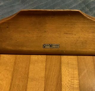 Vintage GLOBE WERNICKE Wood Clip Board with LABEL 15 1/2 