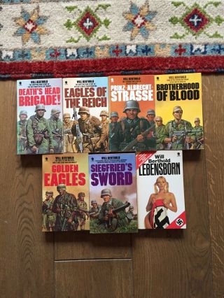 A Set Of 7 Vintage War Books By Will Berthold In