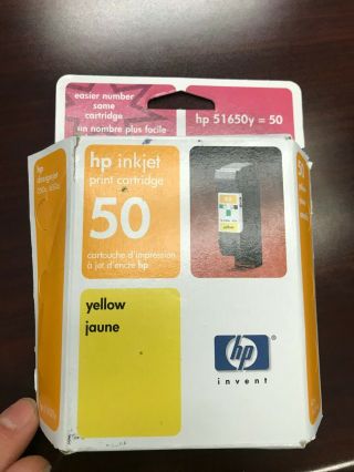 Hp 51650y 50 Yellow Ink Cartridge Fit 250c 650c Inner Carton