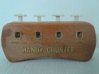Vintage 1970s Handy Counter Handheld Money Coin Dollar Clicker Counter