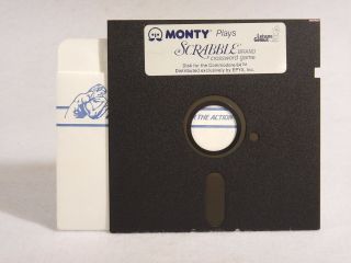 Monty Plays Scrabble Commodore 64/128 Disk 5.  25 Floppy Db