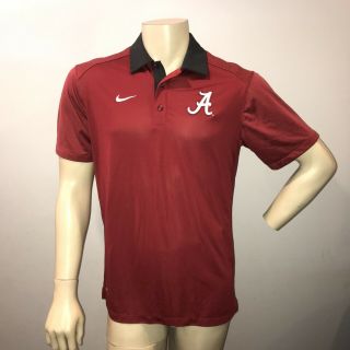 Nike Dri - Fit Alabama Crimson Tide Football Gameday Polo Shirt Size Medium