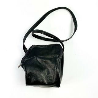 Vtg Kodak Camera Bag Case Black Leather Made In Usa Photography Bag 8 " X6 " X5 "