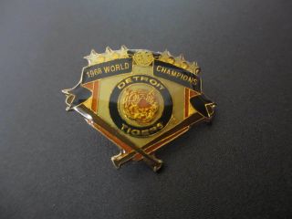 Mlb Detroit Tigers 1968 World Champions Logo Lapel Hat Pin