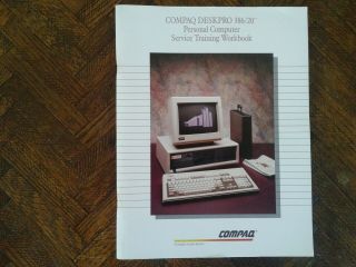 Compaq Deskpro 386/20 Personal Computer Service Training Workbook (vintage/rare)