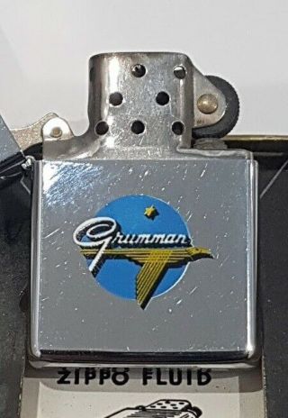 Vintage Zippo Grumman Aircraft Corp 50 Years Old Lighter Box C1966