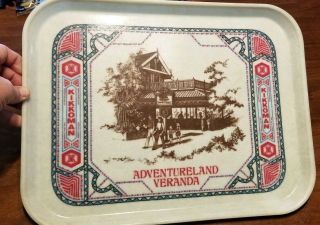 Vintage Walt Disney World Adventureland Veranda Serving Tray Tiki Kikoman 89 - 1
