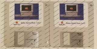 Vintage Apple Iigs Sales Demo On Double Density Disk Show Off Your Gs