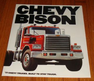 1977 Chevrolet Bison Semi Truck Sales Brochure Chevy