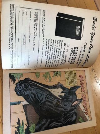 Classics Illustrated Comics Black Beauty Anna Sewell No Issue Number 2