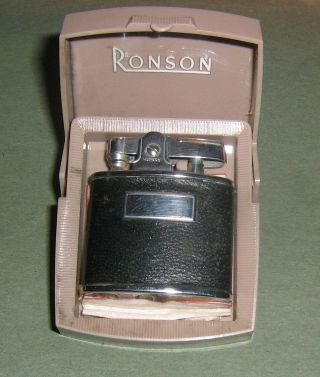 Vintage Ronson Standard Cigarette Lighter With Box,  Instructions