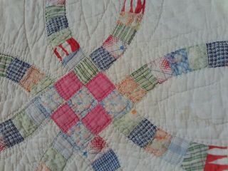 Vintage Hand Stitched Hand Quilted Quilt - 64 