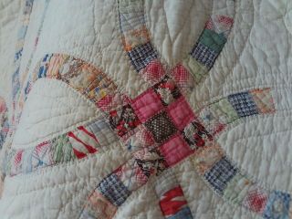 Vintage Hand Stitched Hand Quilted Quilt - 64 