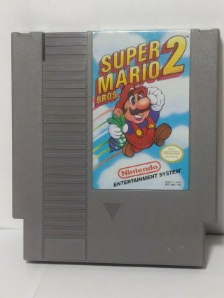 Vintage Nintendo Nes Mario Bros 2 Video Game Cartridge Great Cond.
