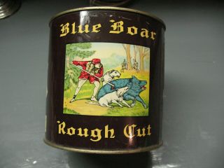 Blue Boar Rough Cut Tobacco Tin American Tobacco Company