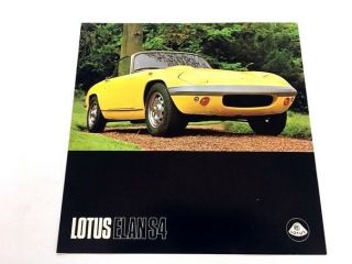 1970 Lotus Elan S2 Vintage Car Sales Brochure Folder