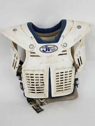 Jt Racing Chest Protector Vintage Mx Old School Bmx Blue White