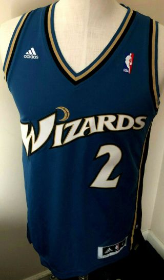 Washington Wizards 2 John Wall Adidas Jersey Adult Small Sewn Nba Basketball