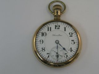 Vintage Hamilton Pocket Watch 992 21 Jewels Fancy Dial Rr 1916 16 Size 48mm