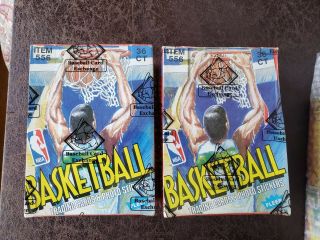 1989 - 90 Fleer Basketball Wax Box Bbce Authenticated & Wrapped
