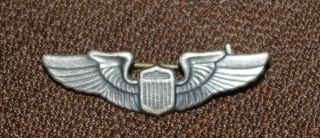 Vintage - Ww2 - U.  S.  Pilot Wings - Sterling - 1.  5 Inch -
