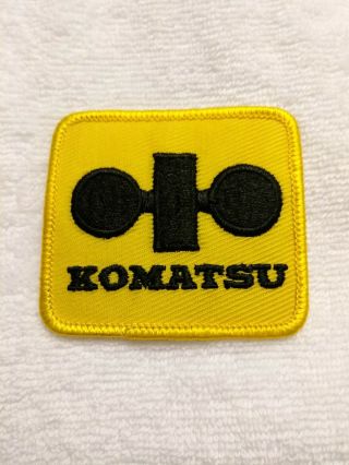 Vintage Komatsu Logo Patch 2 & 3/4 X 2 Clothing Hat Embroidered