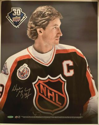 Wayne Gretzky Upper Deck Authenticated Auto/autograph 16x20 Poster W/