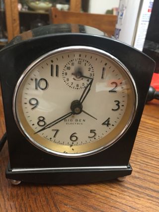 Vintage Westclox Big Ben Electric Alarm Clock Model 820,  110 Volts