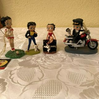 Vintage 4 Betty Boop 1999,  2001 King Features Syndicate Figure Dolls