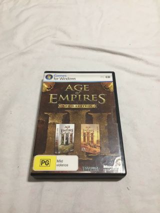 Age Of Empires 3 Iii Pc Game Gold Edition Base & The War Chiefs Vintage 2007