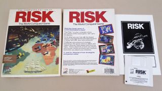 Risk - The World Conquest Game ©1989 Virgin Game For Commodore Amiga 500 600 1200