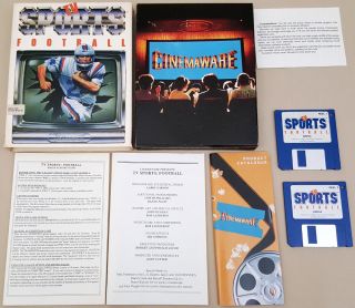 Tv Sports Football ©1988 Cinemaware Game For Commodore Amiga 500 600 1000 1200
