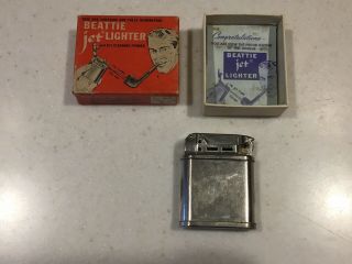 Vintage Beattie Jet Pipe Lighter With Box And Instructions