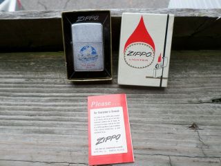 Vintage Zippo Lighter Advertising Uss Saratoga Cva 60 Unfired 1968