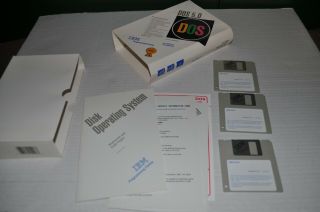 Vintage Ibm Dos 5.  0 Version 5.  02 Software Open Box