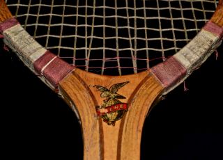Vintage Wood 1910 Bancroft (?) Irene Tennis Racket