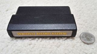 Texas Instruments Ti - 99 4a Computer Cartridge,  Personal Record Keeping (yellow)