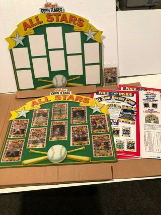 Two 1992 Kellogg’s Corn Flakes All Star Display Boards