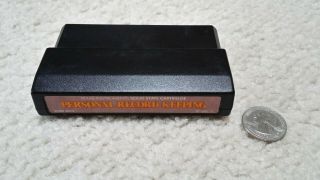 Texas Instruments Ti - 99 4a Computer Cartridge,  Personal Record Keeping (orange)