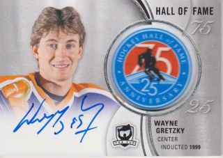 2018 - 19 18 - 19 The Cup Wayne Gretzky Oilers Hall Of Fame Patch Auto Autograph