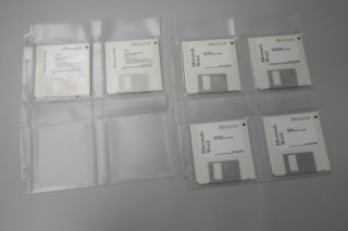 Microsoft Word 5.  1 Floppy Disks,  Set Of 6,  For Macintosh,  Circa 1990